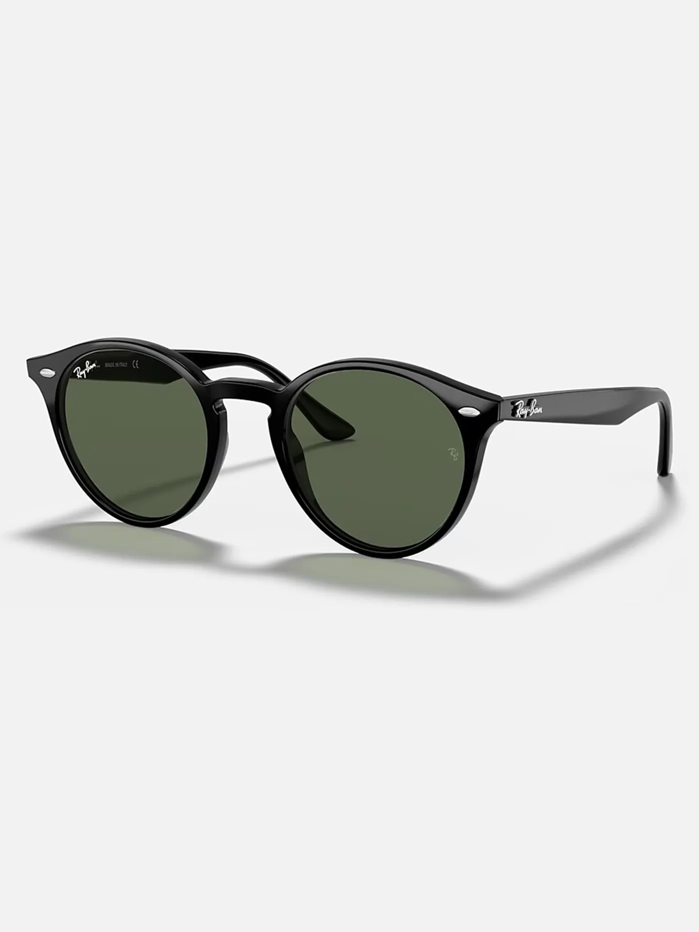 0RB2180 Black/Dark Green Sunglasses