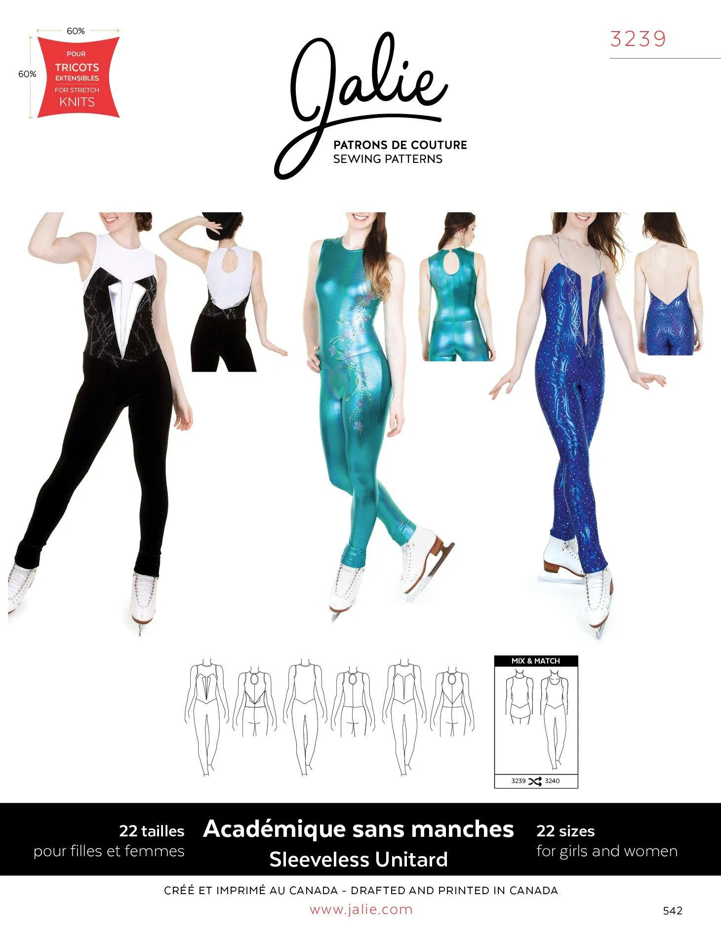 3239 // Long Sleeveless Unitard