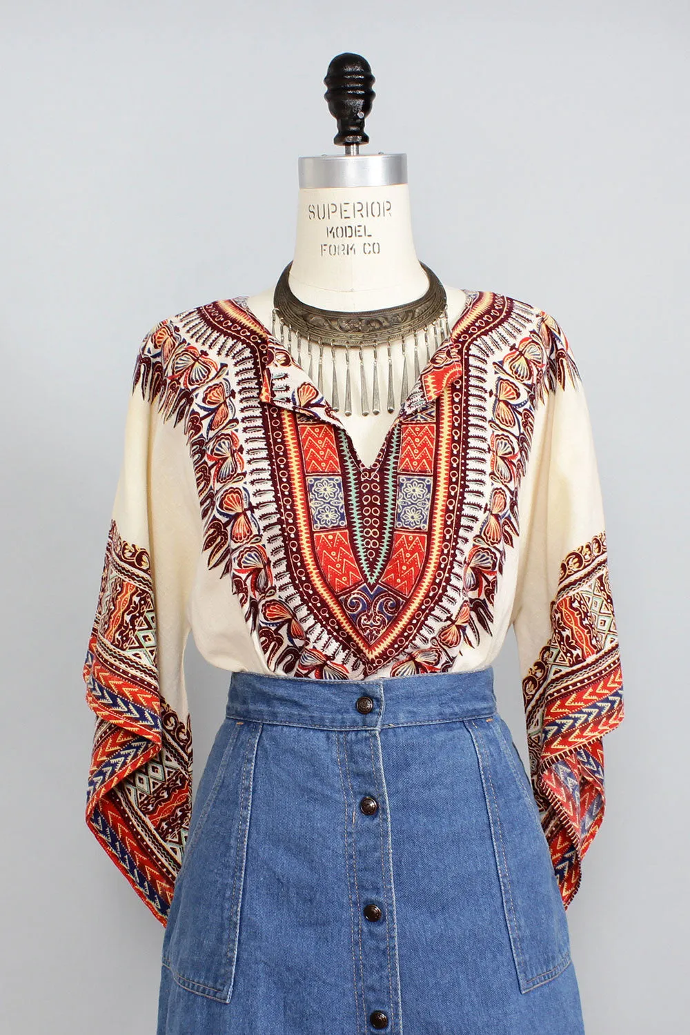 70s Festival Dashiki Top