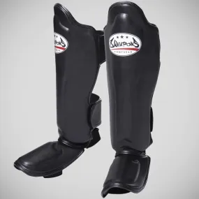 8 Weapons Classic Shin Guards Black