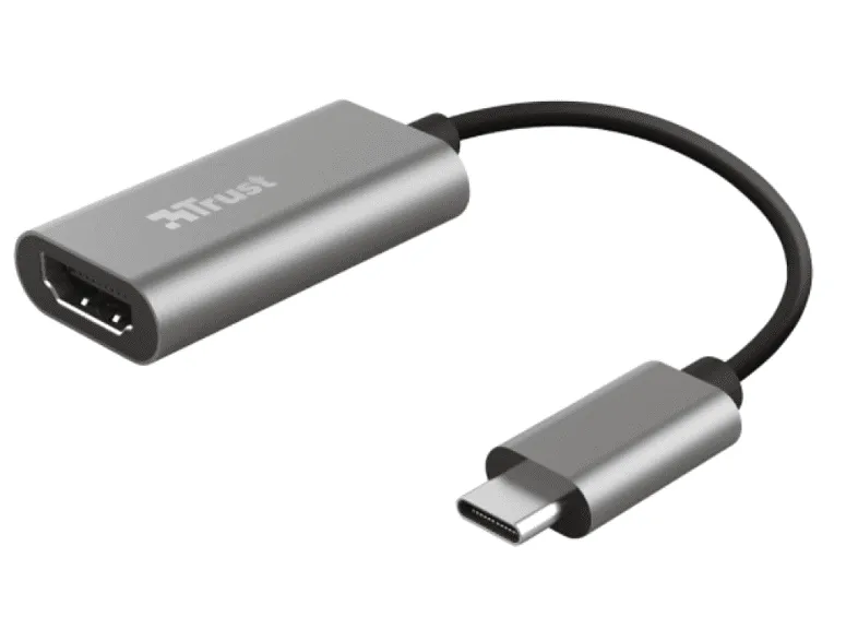 Adaptor USB - Trust Dalyx USB-C a HDMI, Multifunción, Para PC, MacBook