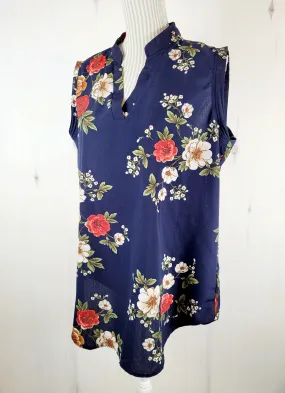 AMARYLLIS FLORAL BLOUSE  LADIES LARGE EUC