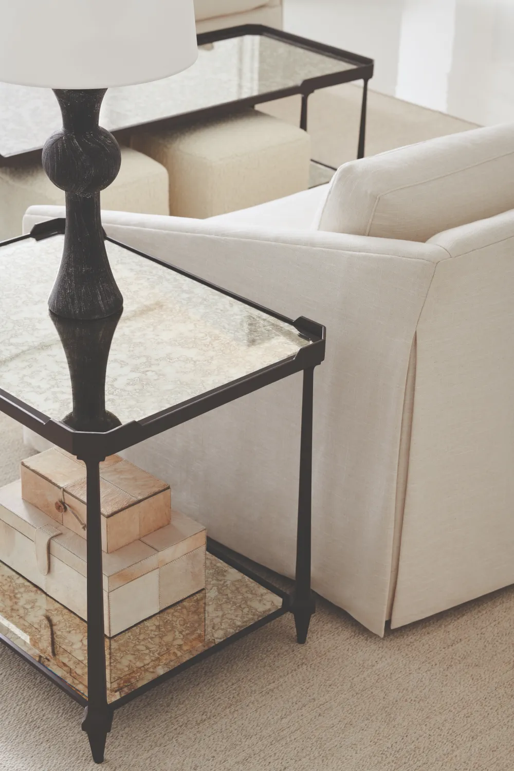 Antique Mirror Side Table | Caracole End All