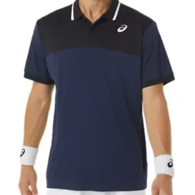 Asics Court Polo Men Tennis Shirt - Midnight/Performance Black