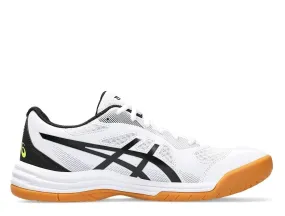 Asics Upcourt 5 White Orange Handball Squash Volleyball Indoor 2023 Sports Shoes