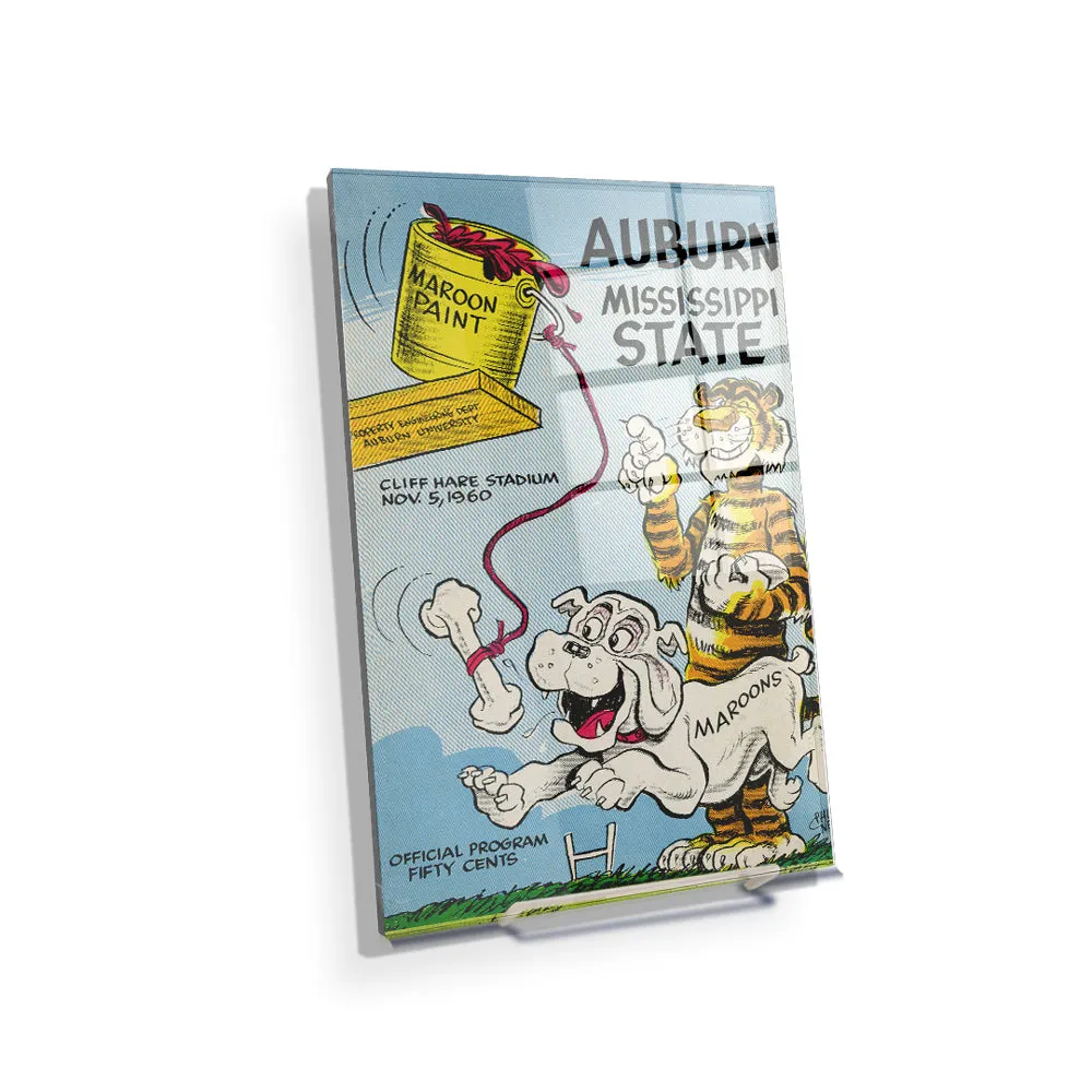 Auburn Tigers - Auburn vs Mississippi State Official Program Cover 11.5.60