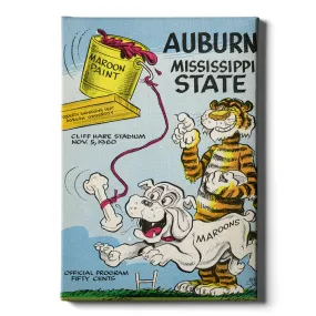 Auburn Tigers - Auburn vs Mississippi State Official Program Cover 11.5.60