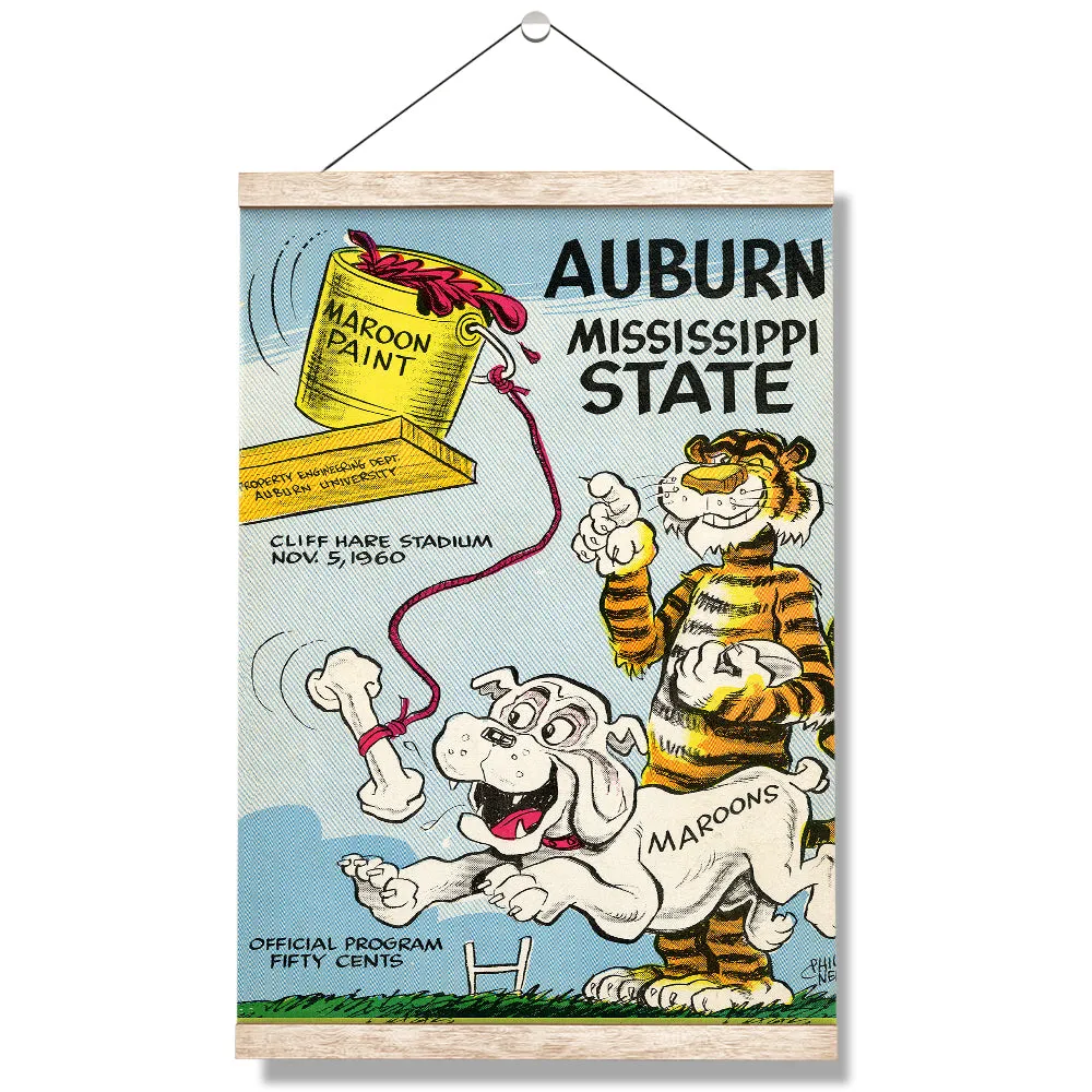 Auburn Tigers - Auburn vs Mississippi State Official Program Cover 11.5.60