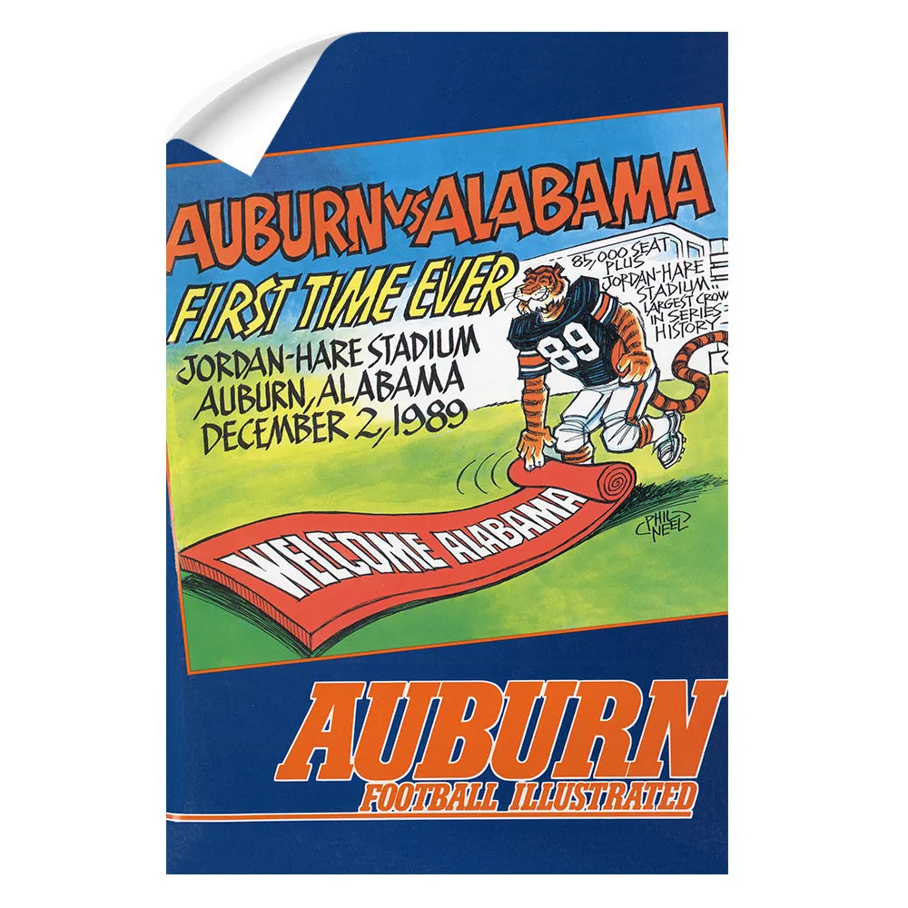 Auburn Tigers - Vintage Auburn vs Alabama-First Time Ever Jordan Hare 12.2.89