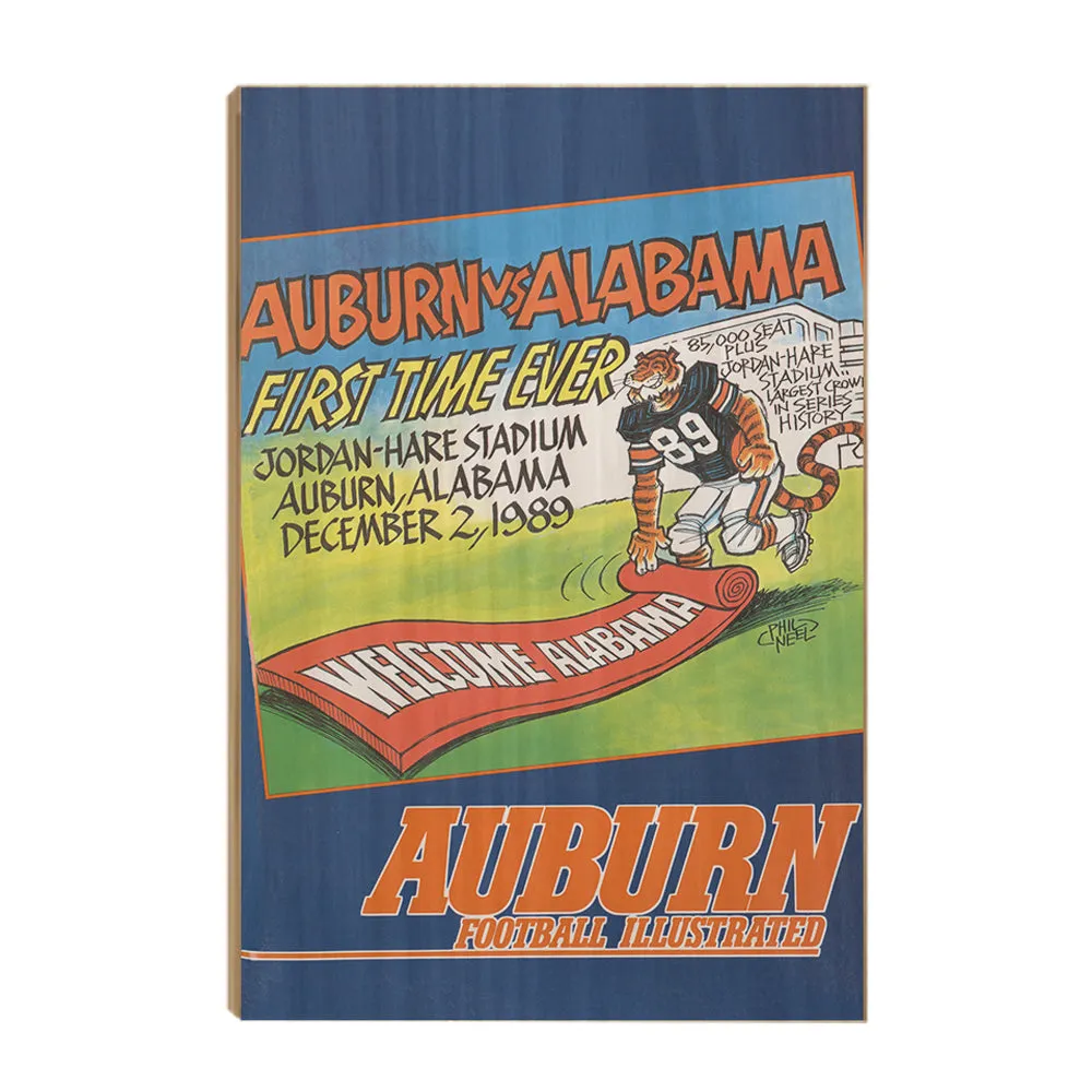 Auburn Tigers - Vintage Auburn vs Alabama-First Time Ever Jordan Hare 12.2.89