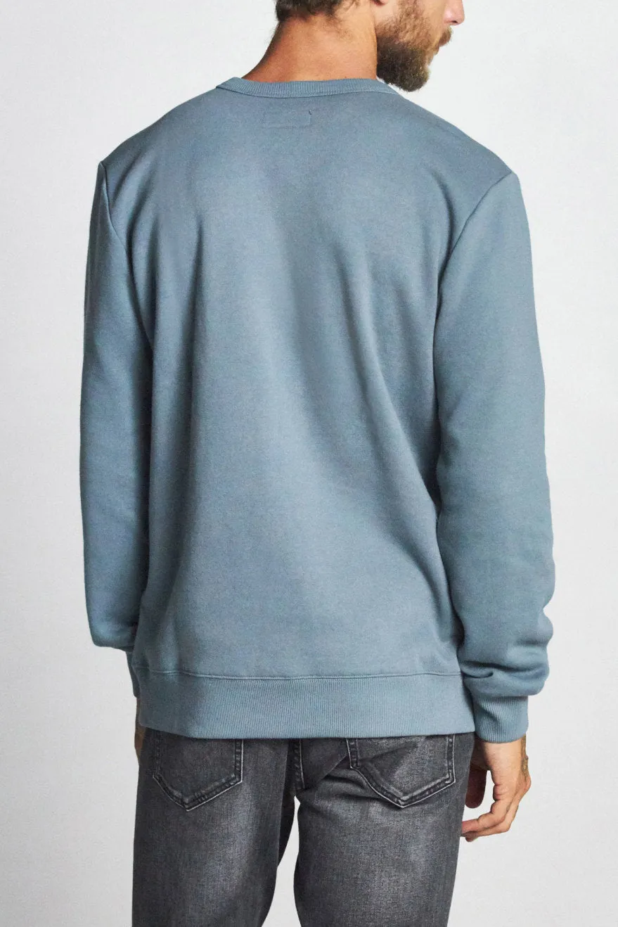 B-Shield Crew Fleece - Blue Haze