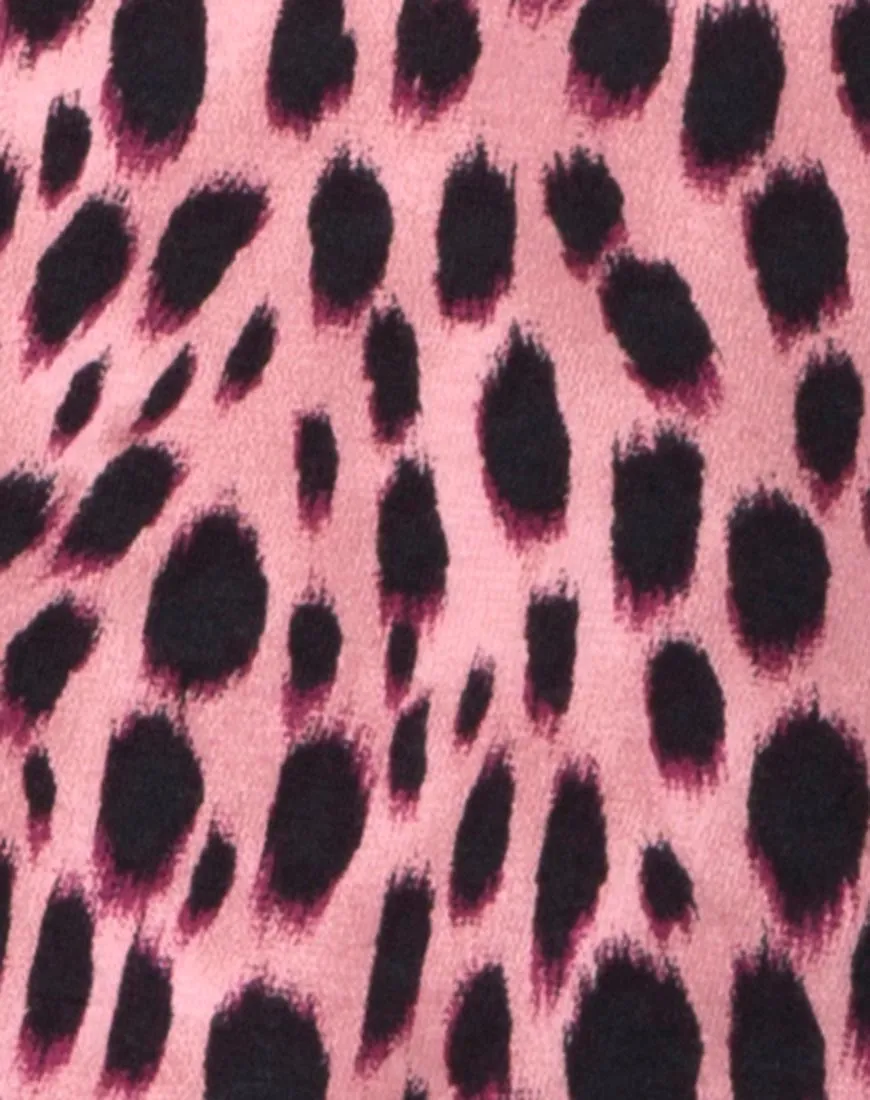 Baja Bodice in Pink Cheetah