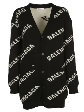 Balenciaga Logo Cardigan