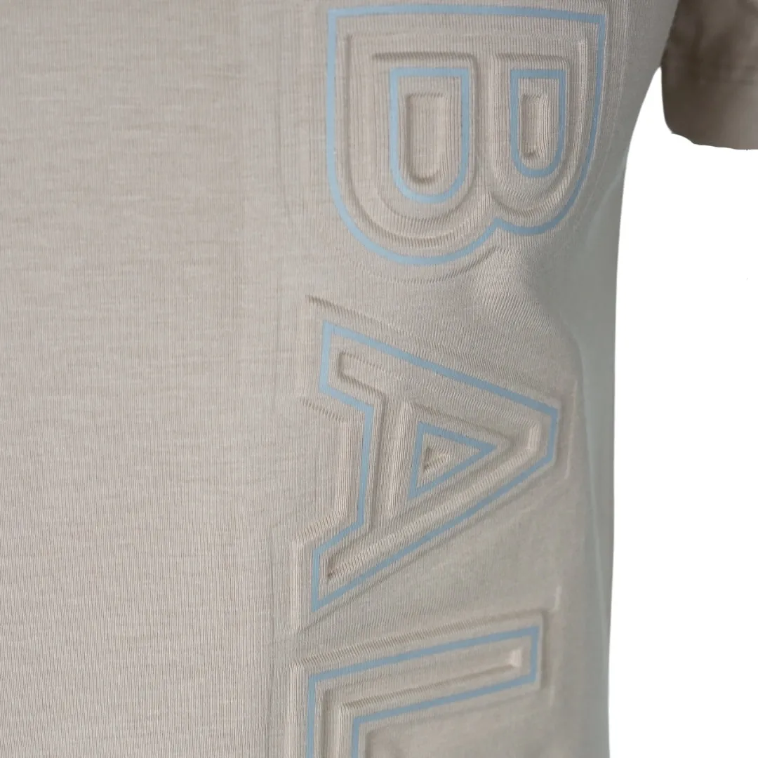 Balmain Brand Embossed Logo Sand T-Shirt