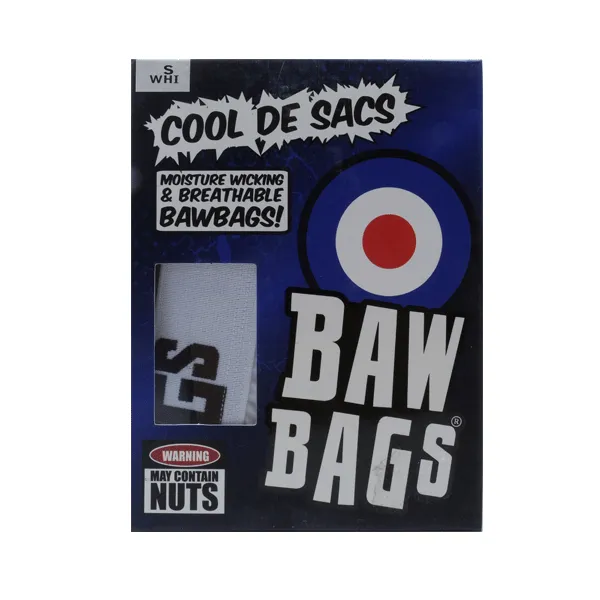 Bawbags - Boxer Shorts 'Cool De Sacs' - White SALE