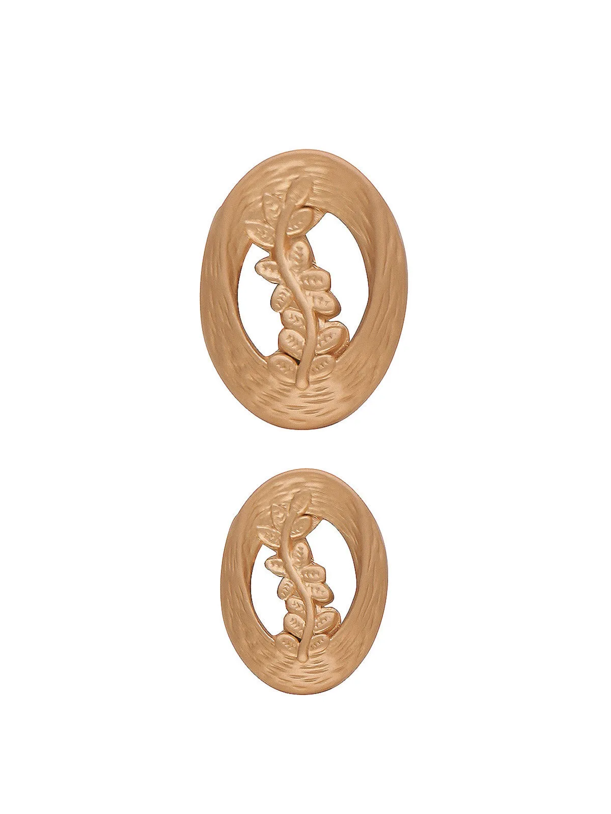 Beautiful Oval Shape Matte Gold Decorative Metal Button