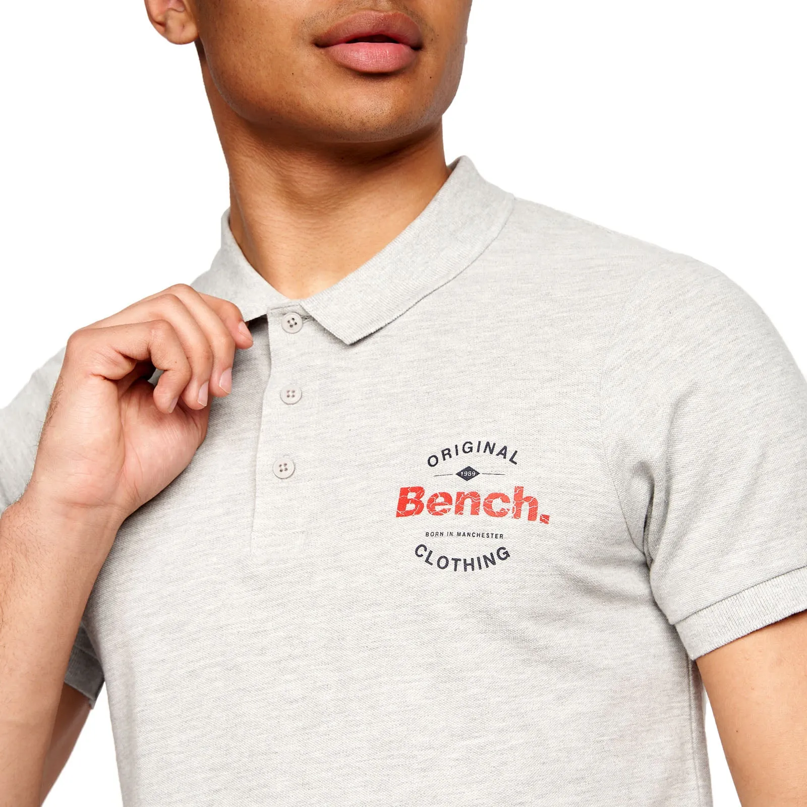 Bench Mens Cometer Short Sleeve Slim Fit Polo Shirt