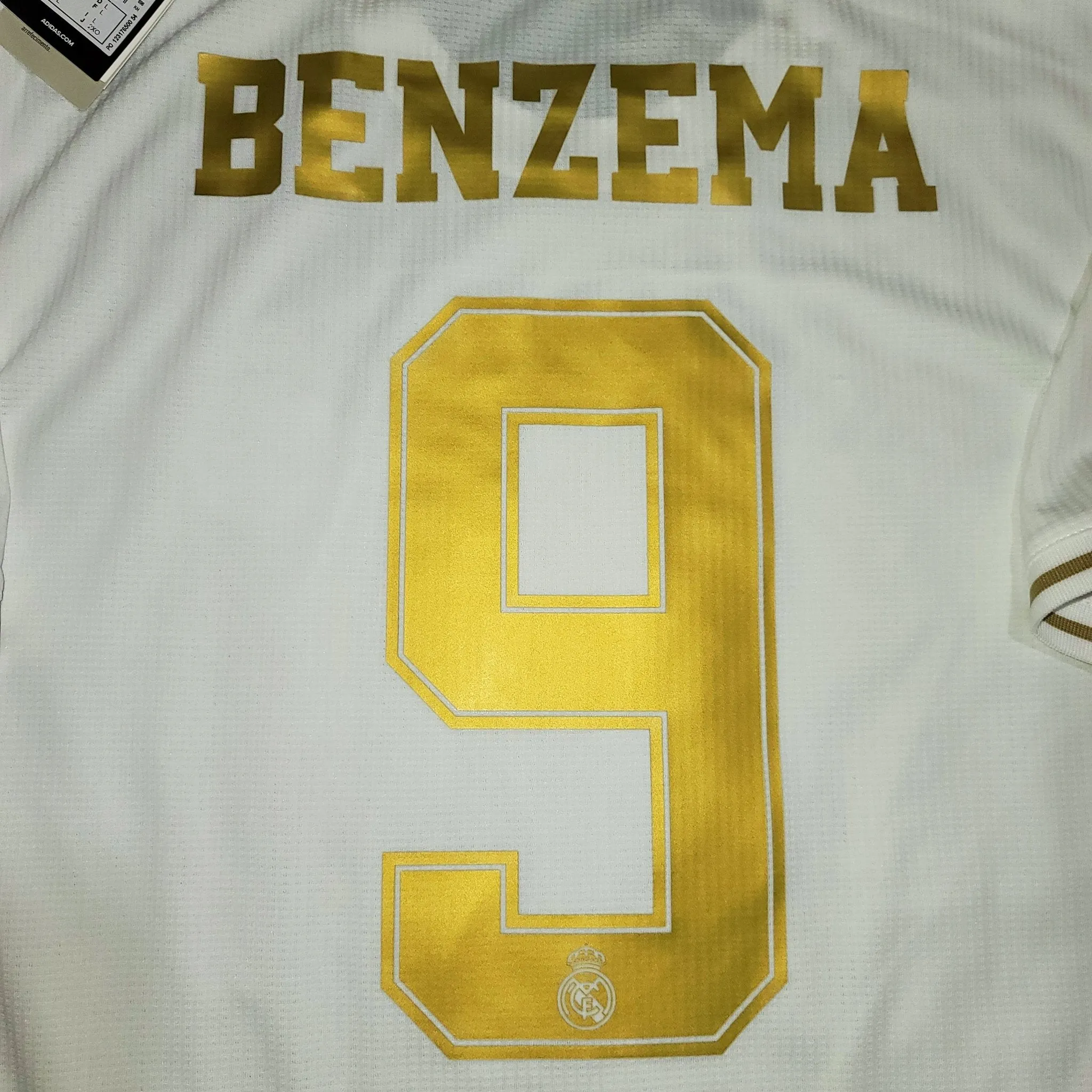 Benzema Real Madrid 2019 2020 CLIMACHILL PLAYER ISSUE UEFA Home Jersey Camiseta Shirt BNWT L SKU# DW4436