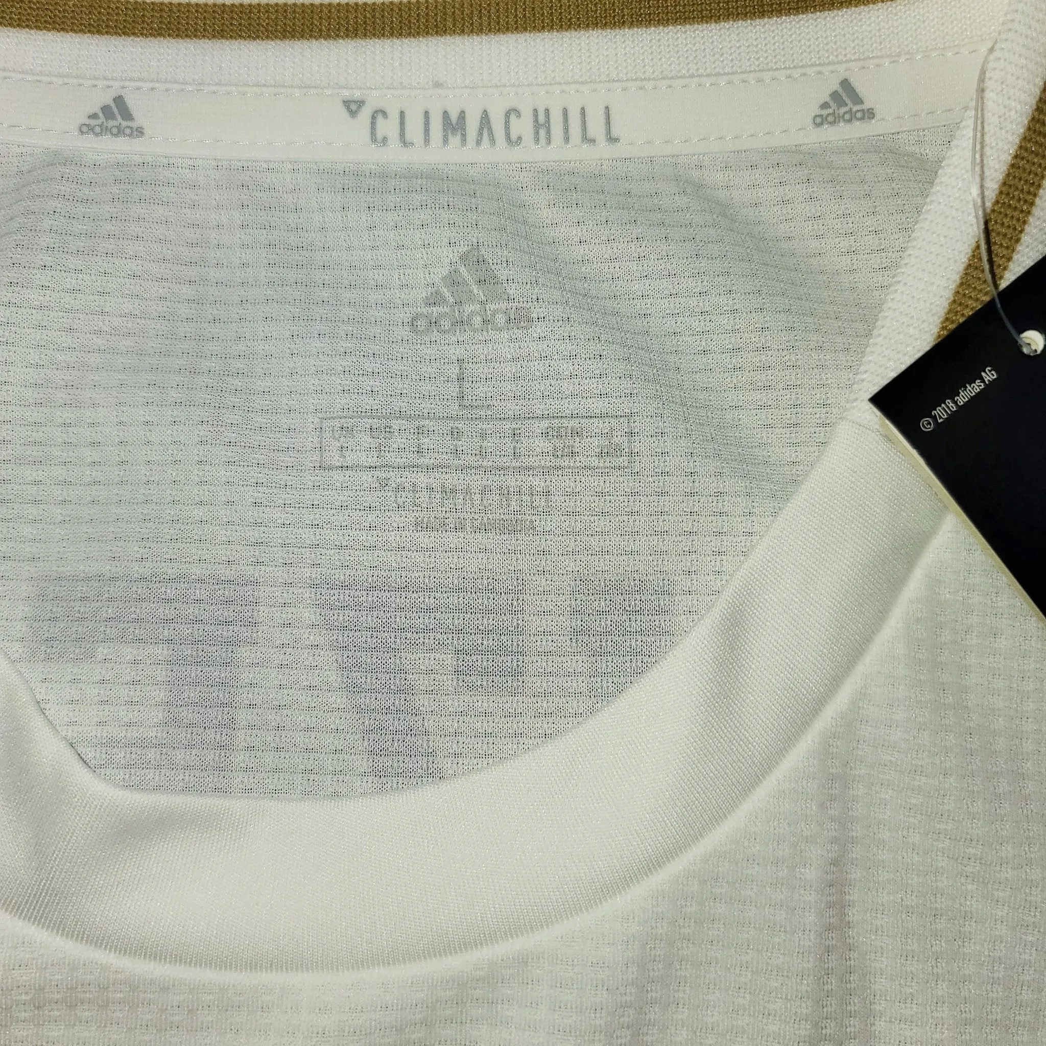 Benzema Real Madrid 2019 2020 CLIMACHILL PLAYER ISSUE UEFA Home Jersey Camiseta Shirt BNWT L SKU# DW4436