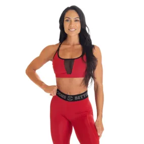 Better Bodies Highbridge Mesh Bra - Chilli Red