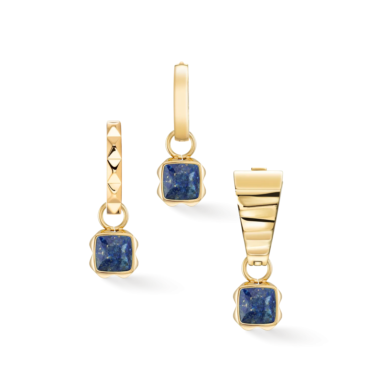 Birthstone September Charm Lapis Lazuli Gold