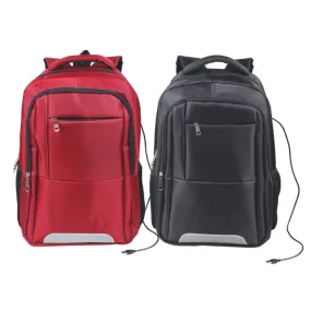 BL 9465  - Thick Nylon Laptop Backpack with USB Port