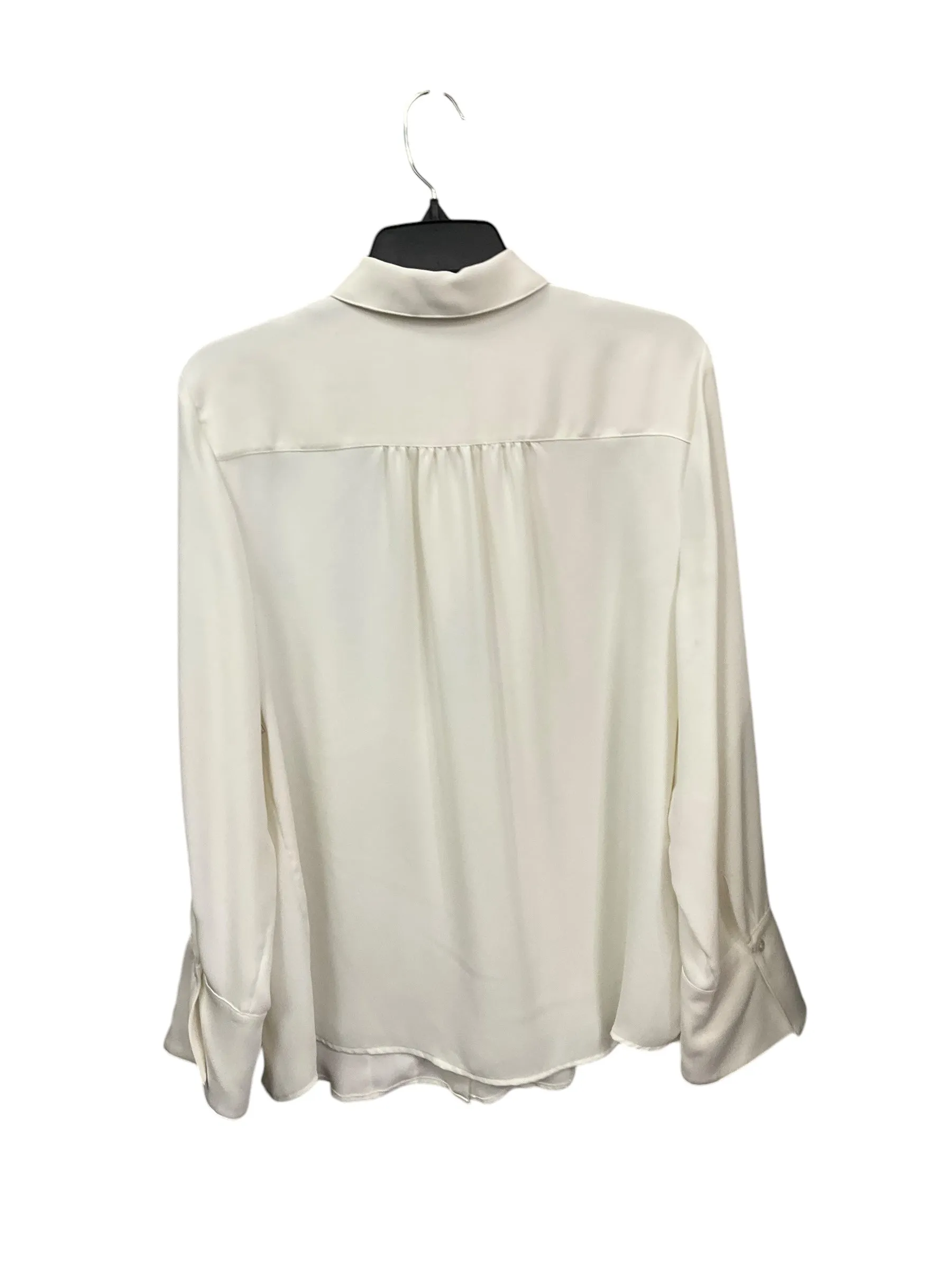 Blouse Long Sleeve By Chicos In Cream, Size: L