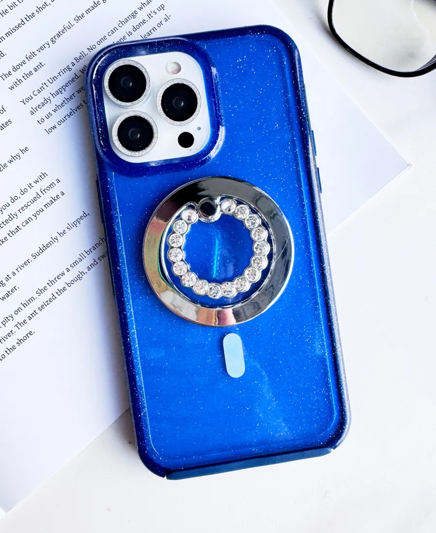 Blue Neon MagSafe Phone Case