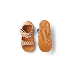 Blumer Sandals - Stripe: Mustard/Creme de la creme