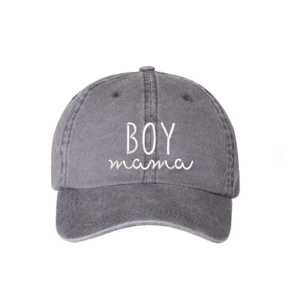 Boy Mama Washed Baseball Hat