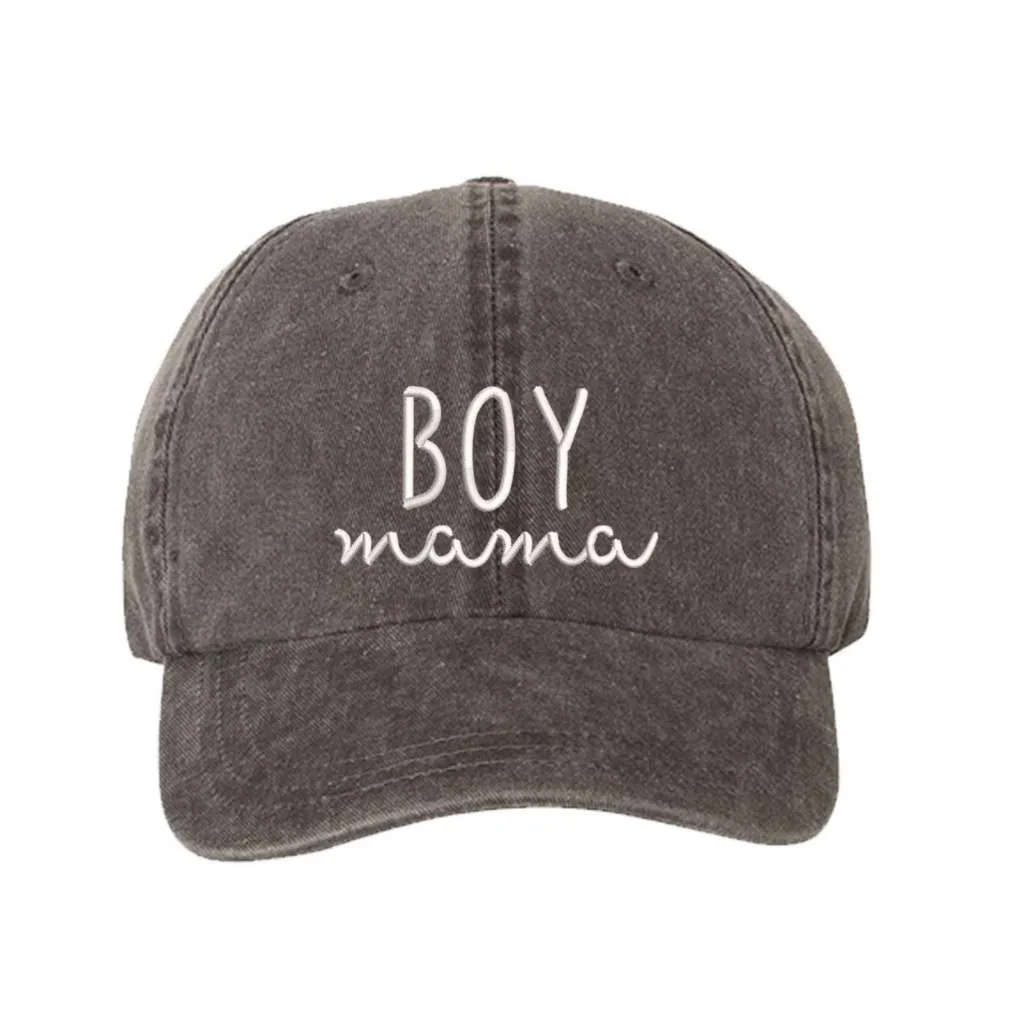 Boy Mama Washed Baseball Hat