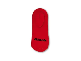 Calcetin Invisible Block No Show Unisex Rojo