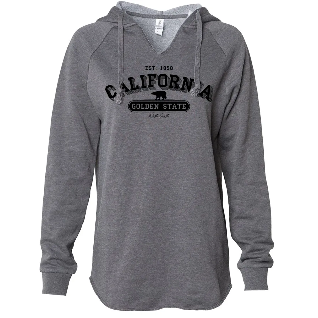 California Golden State 1850 Women's Soft Hooded Pullover