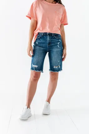 Carter Shorts in Dark Wash