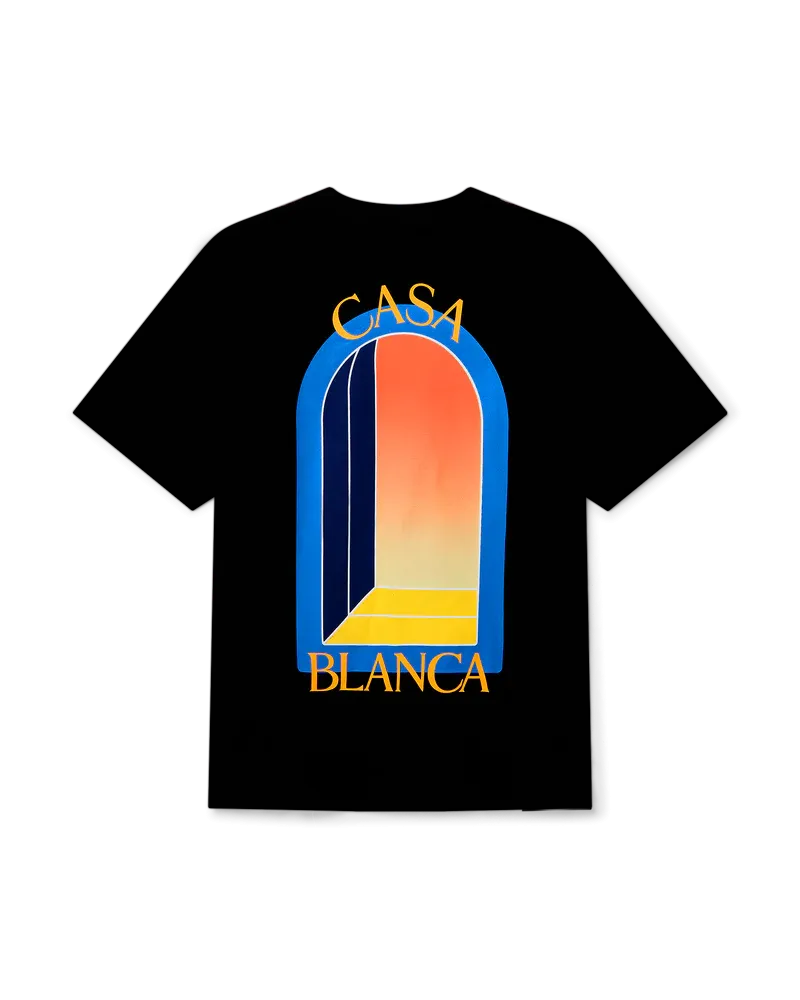 CASABLANCA ‘L’ARCHE DE NUIT’ T Shirt Black