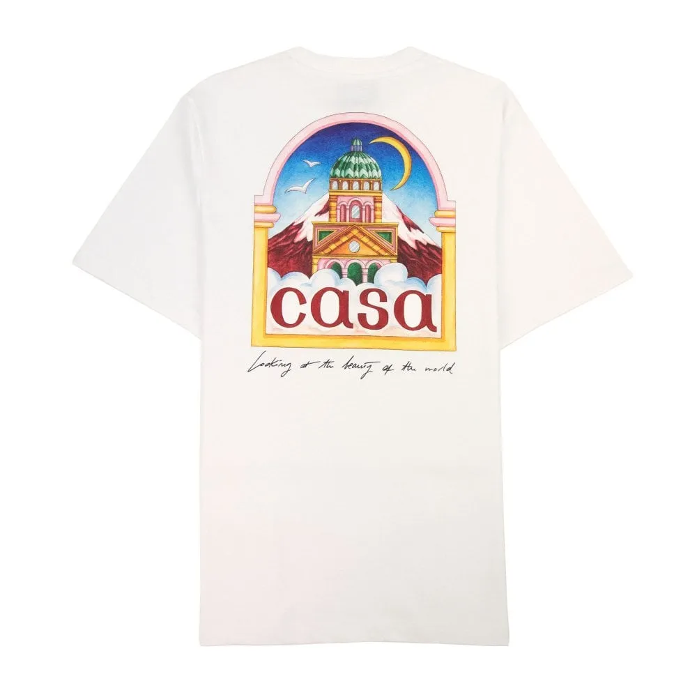 CASABLANCA Vue De L'Arche T-shirt White