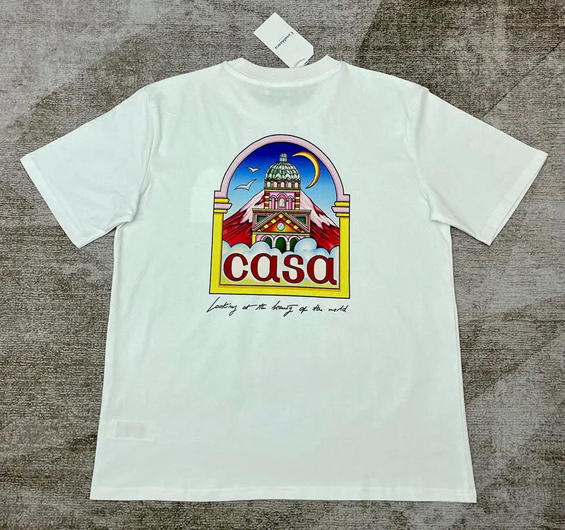 CASABLANCA Vue De L'Arche T-shirt White