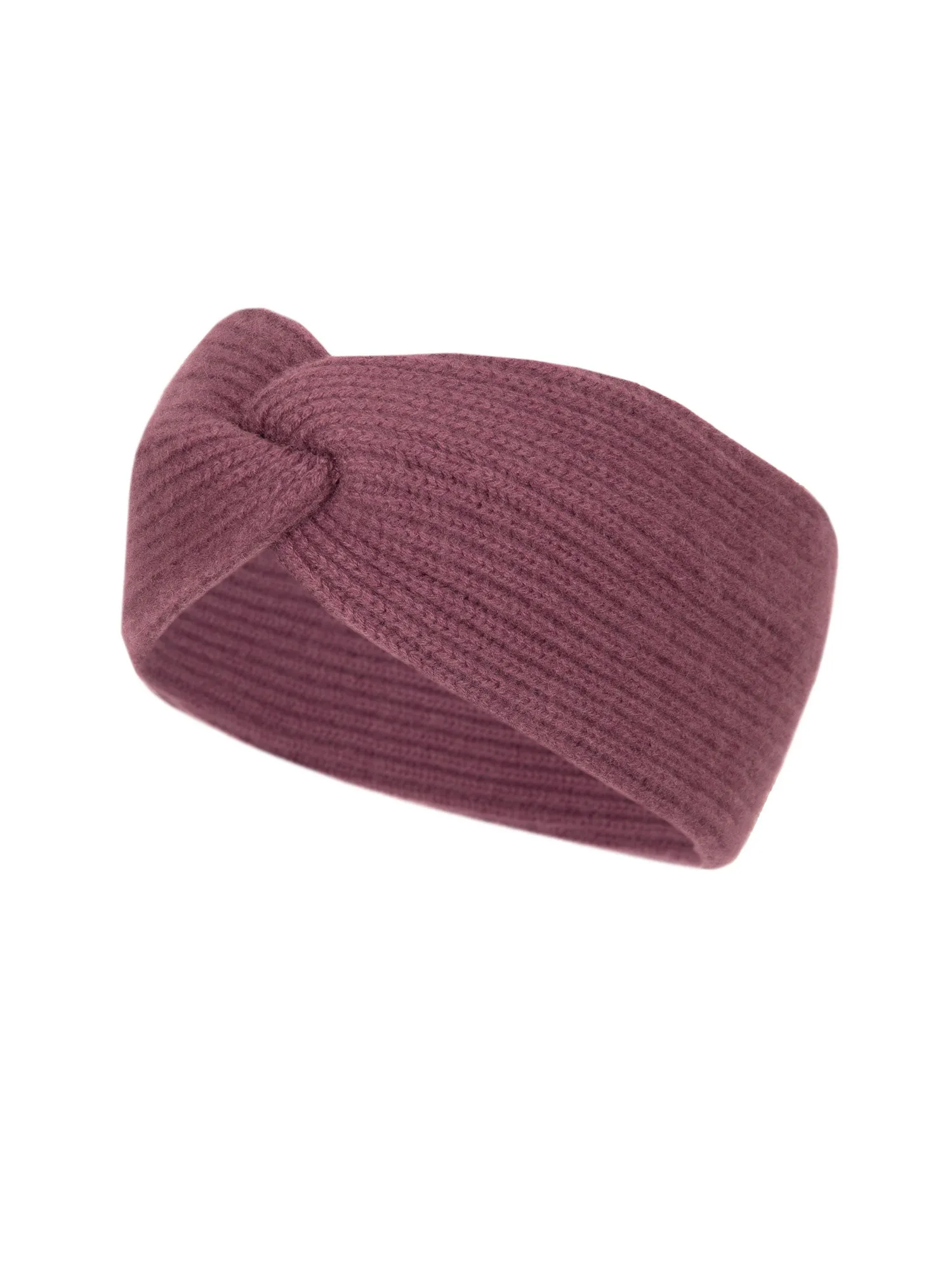 Cashmere head band "Freya" - wild plum