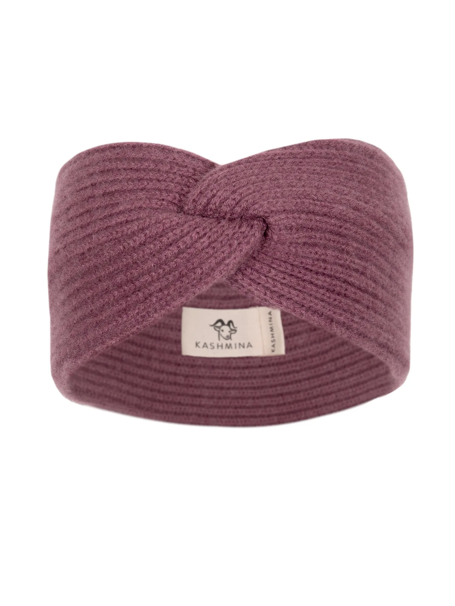 Cashmere head band "Freya" - wild plum