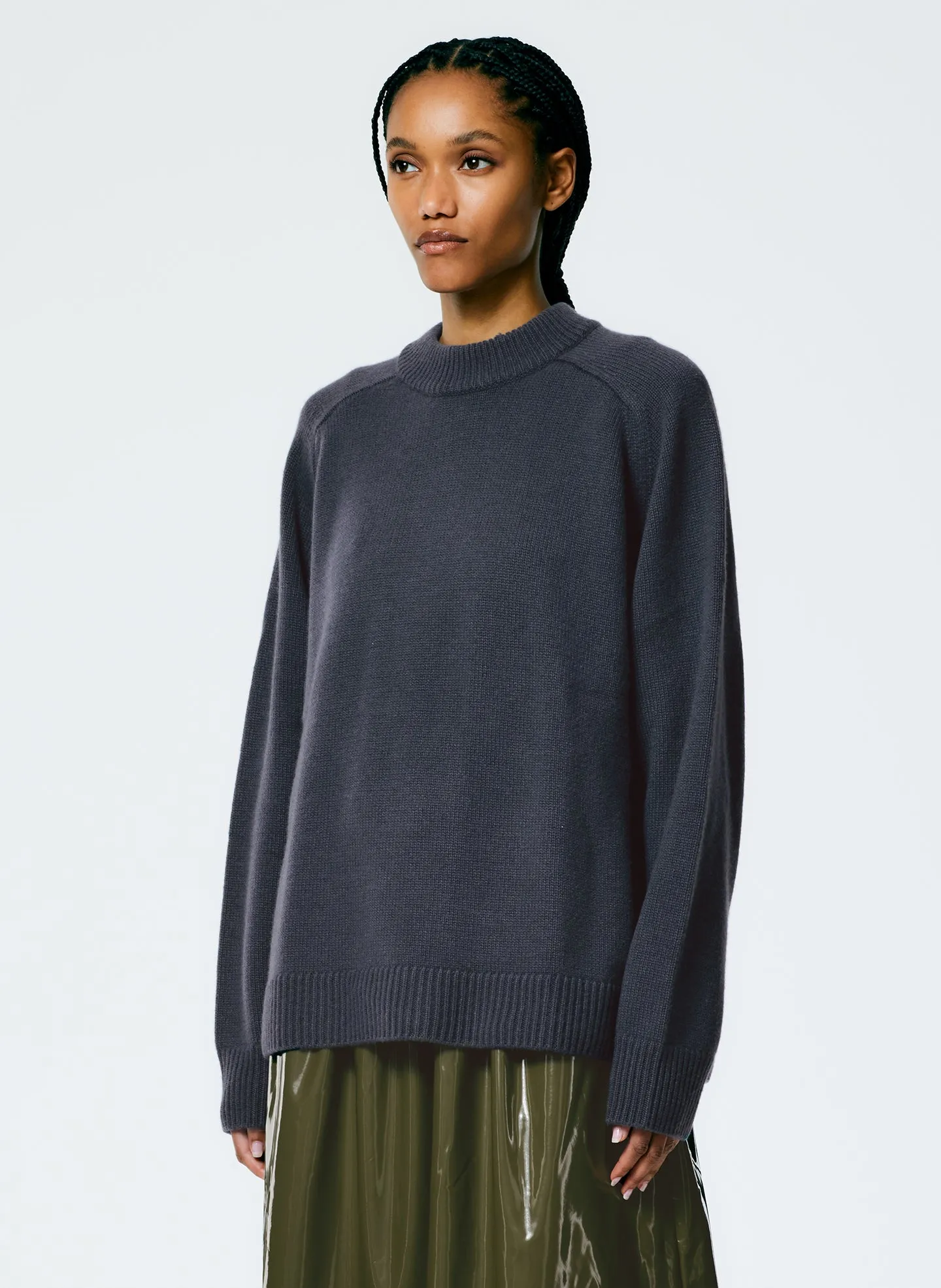 Cashmere Sweater Crewneck Oversized Pullover