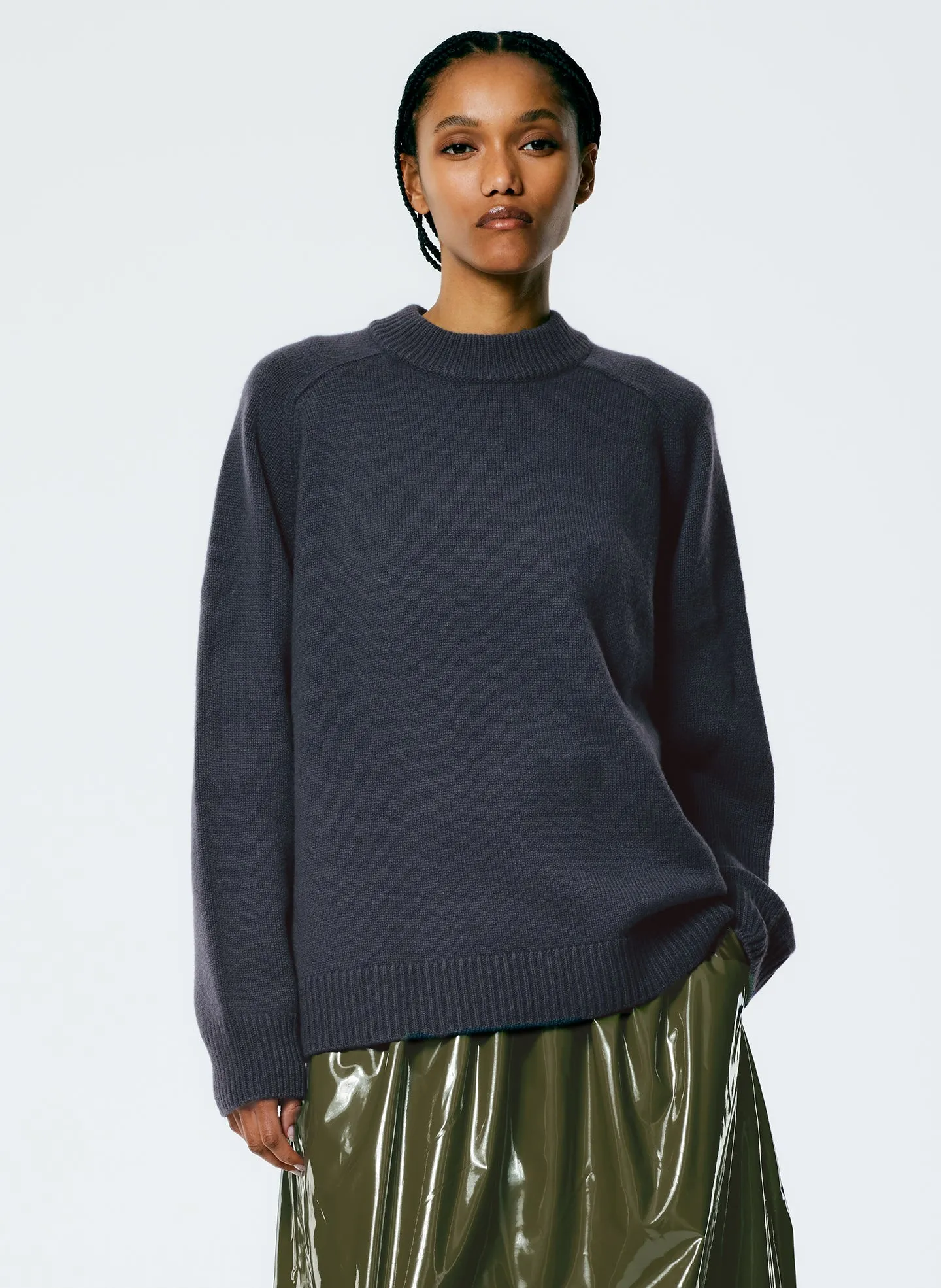 Cashmere Sweater Crewneck Oversized Pullover