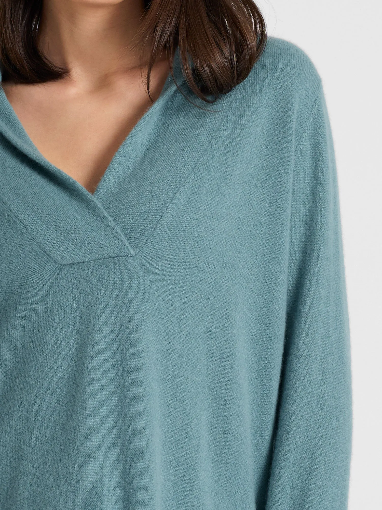 Cashmere sweater "Ida" - arctic