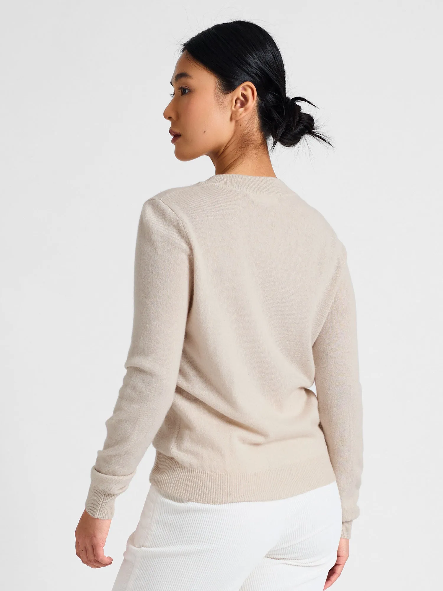 Cashmere sweater "Thora" - cream