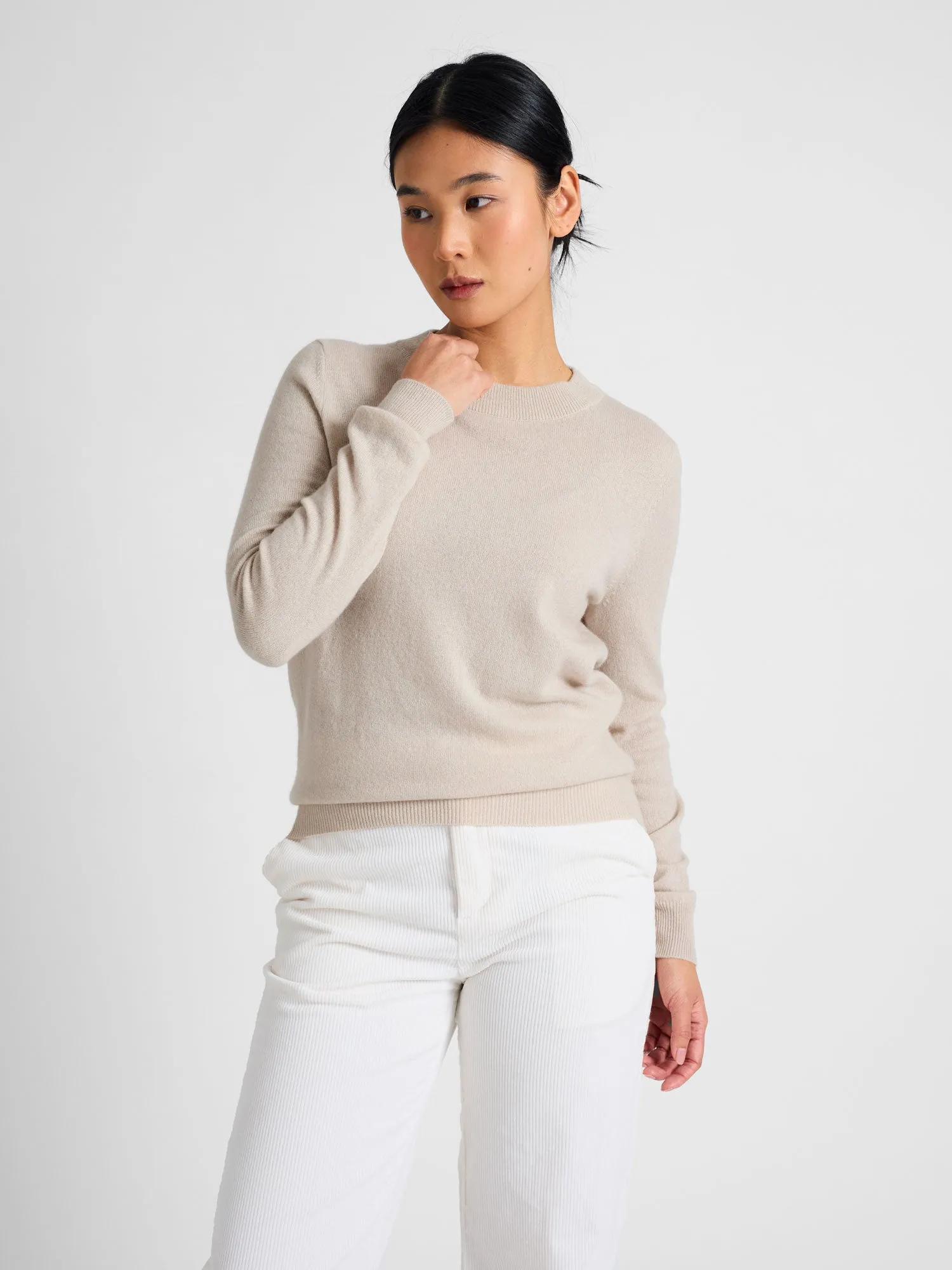 Cashmere sweater "Thora" - cream