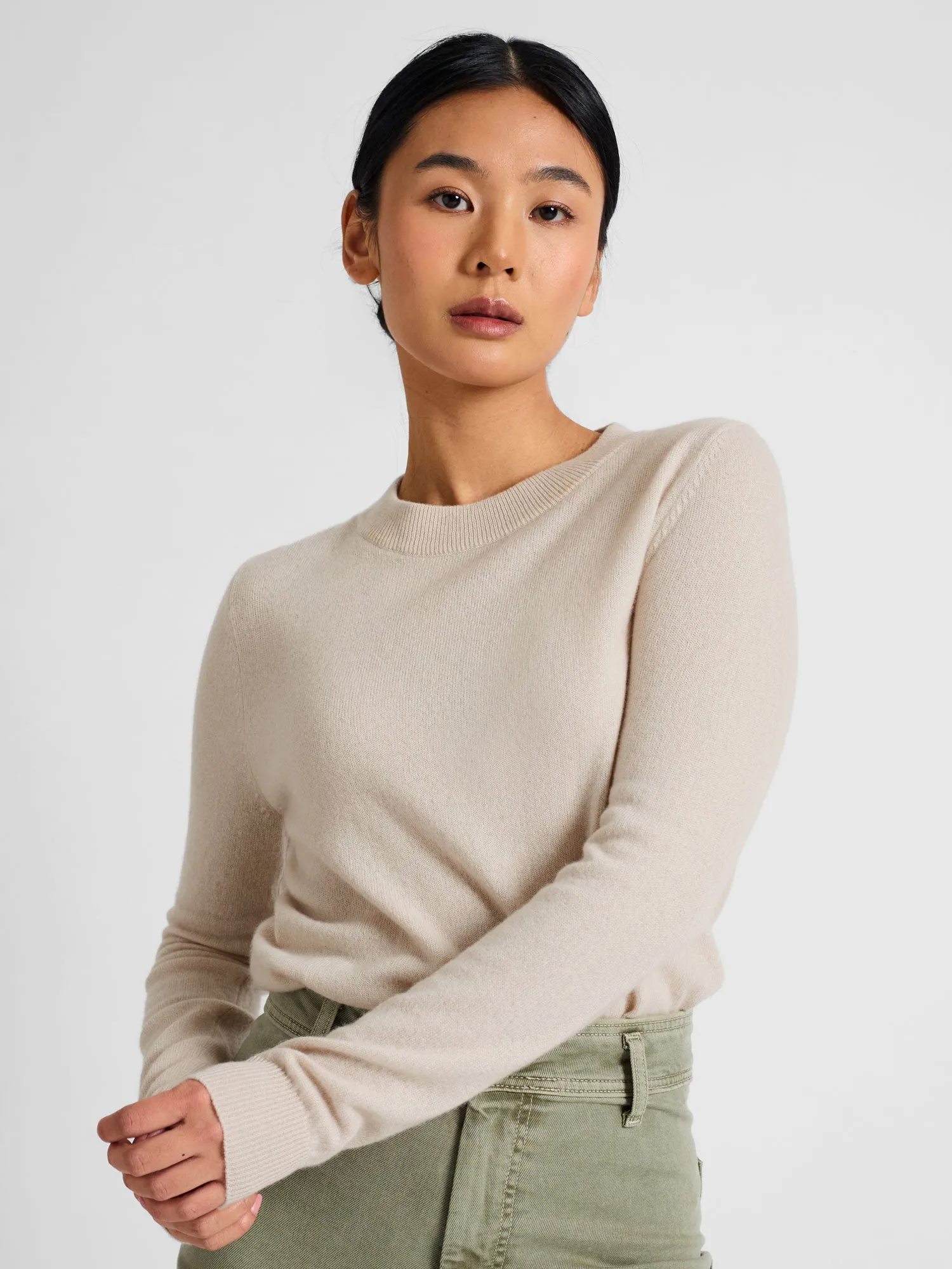 Cashmere sweater "Thora" - cream