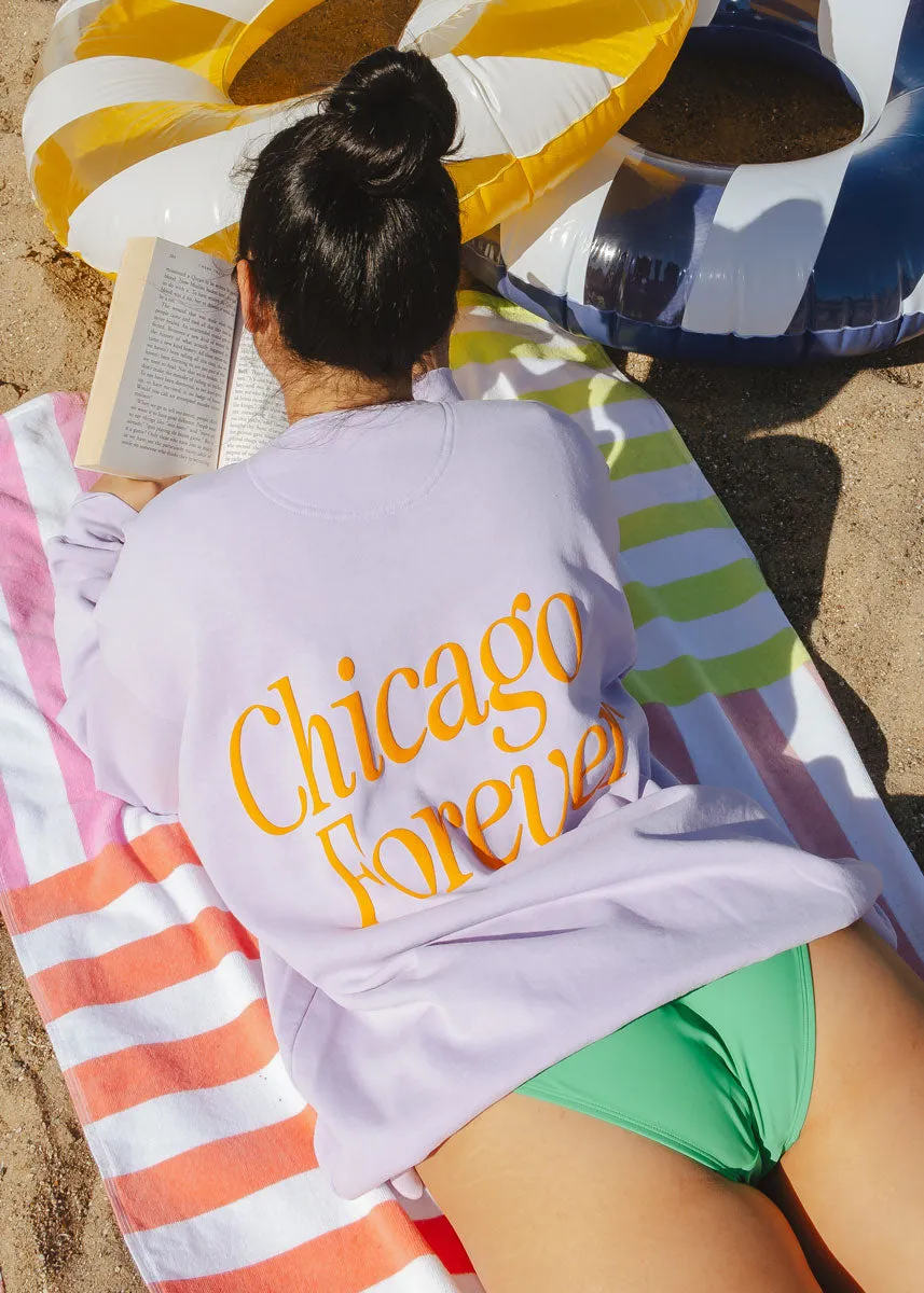 Chicago Forever! Garment-Dyed Sweatshirt - Orchid