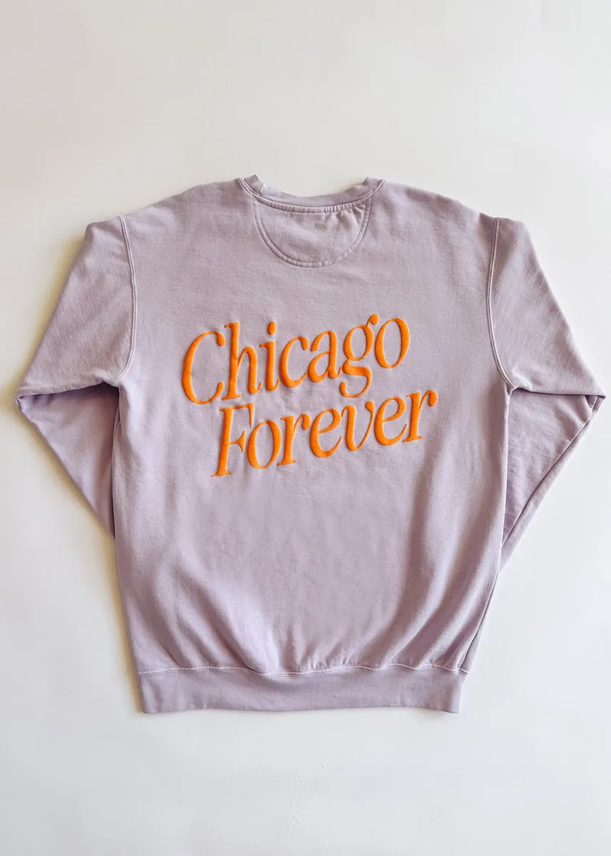 Chicago Forever! Garment-Dyed Sweatshirt - Orchid