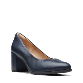 Clarks Freva55 Court Navy 71877 Wos