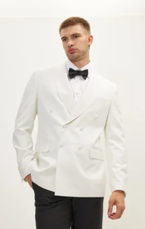 Classic Double Breasted Dinner Jacket - Off White