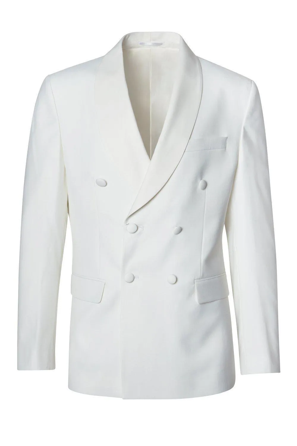 Classic Double Breasted Dinner Jacket - Off White